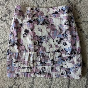 floral skirt, mini